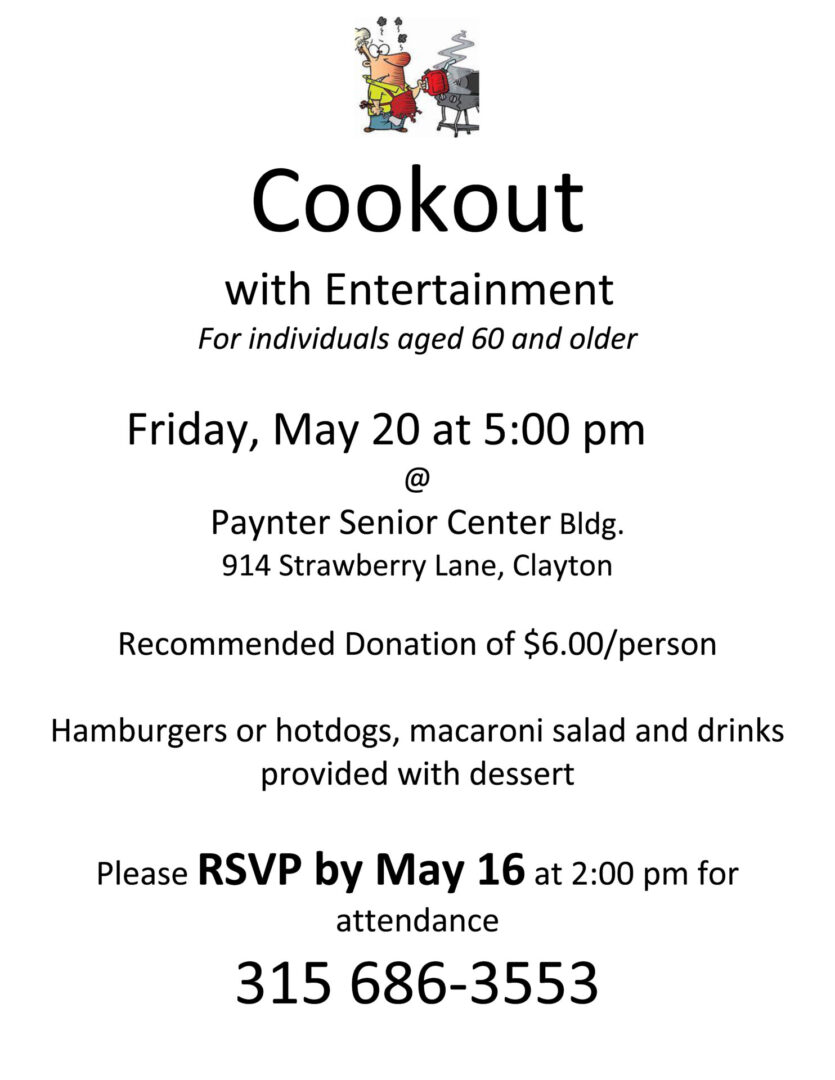 paynter-center-seniors-cookout-event-town-of-clayton-ny